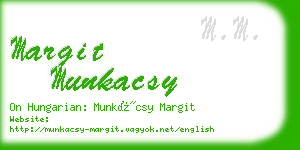 margit munkacsy business card